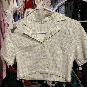 RARE Brandy melville button up vivian top